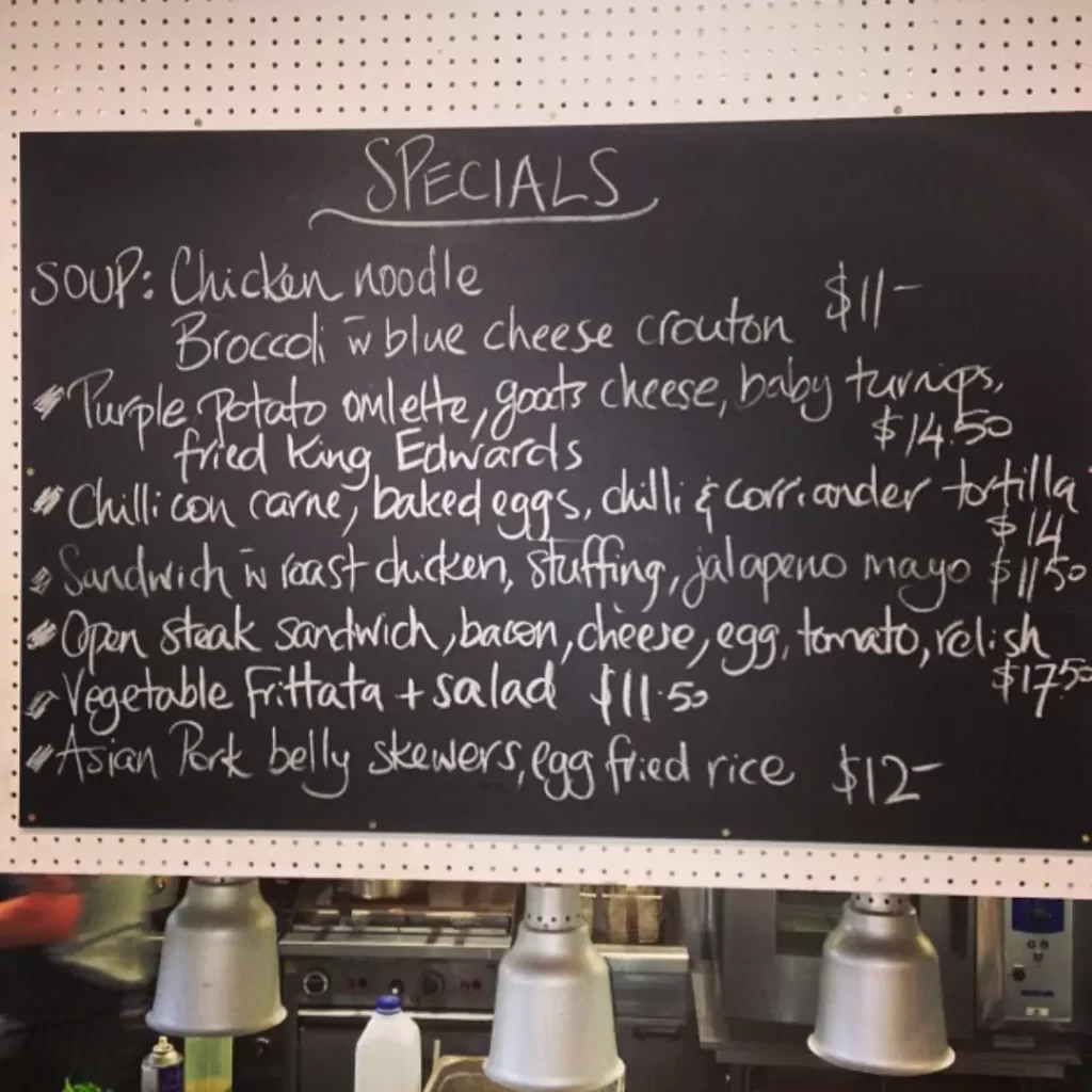 Mr Brightside Cafe Caulfield Daily Specials